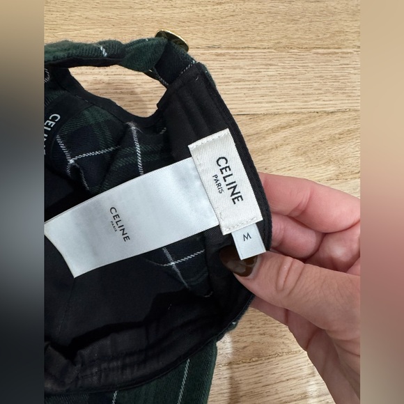 Celine Plaid Patterned Baseball Cap - Picture 7 of 8